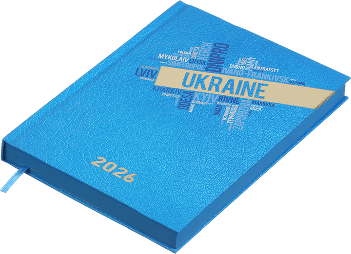 Ежедневник датированный 2026 (A5, жесткая обложка, голубой) Buromax Ukraine BM.2157-14 - Фото 2 Ежедневник датированный 2026 (A5, жесткая обложка, голубой) Buromax Ukraine BM.2157-14 - изображение 2