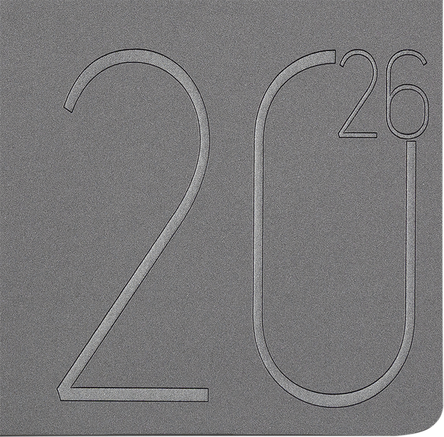 Ежедневник датированный 2026 (A5, гибкая обложка, серебро) Buromax Steel BM.2127-24 - изображение 3