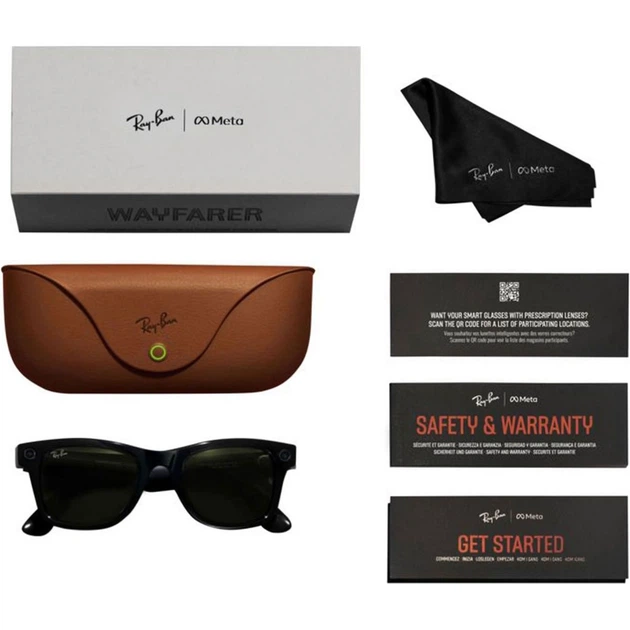 Смарт-очки Ray-Ban Meta Wayfarer Gen 2 Standard Matte Black Frame / Gradient Graphite Lenses (RW4012 601ST3 50-22) [149311] - изображение 7