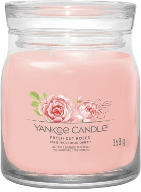 Świeca zapachowa Yankee Candle Fresh Cut Roses 368 g (5038581129143) - obraz 1