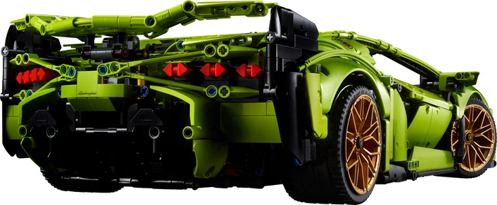 Конструктор-суперкар на радиоуправлении Lamborghini Sian 42115 (RC) | Машина на пульте Technic | 1:8 (3696 деталей) - Фото 3 Конструктор-суперкар на радиоуправлении Lamborghini Sian 42115 (RC) | Машина на пульте Technic | 1:8 (3696 деталей) - изображение 3