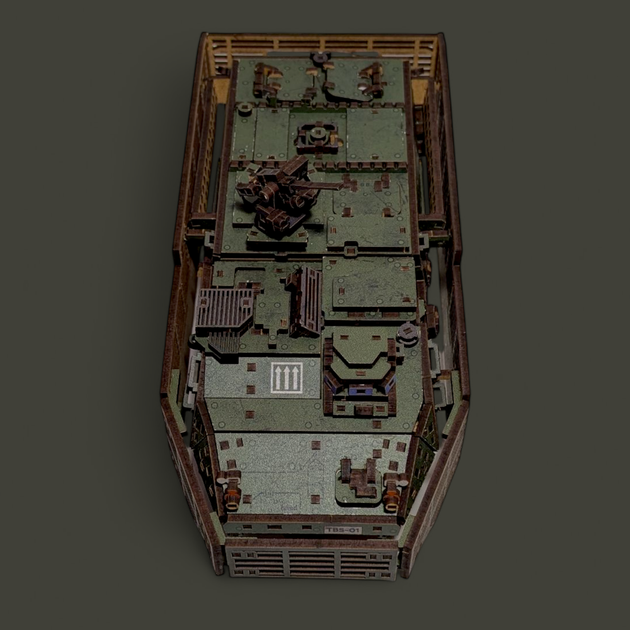 3D Пазл Конструктор Из Дерева Механический TimberBricks БТР М1126 Stryker 433 деталей! стрейч плівка - изображение 5