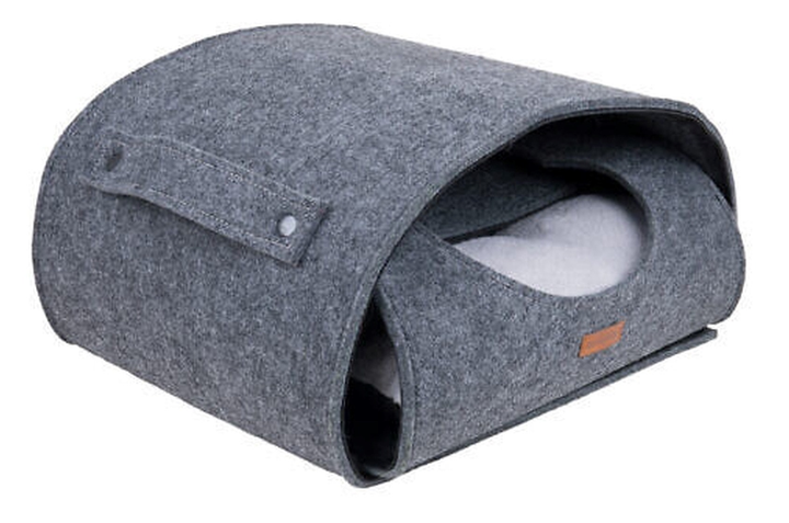 Domek dla ko38 x 38ta Amiplay z filcu Kostka 2 w 1 Hygge szary (5907563259782) - obraz 8