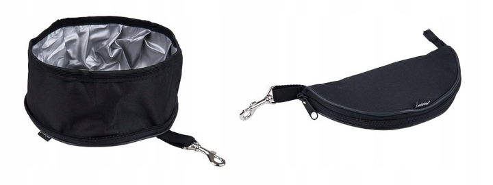 Складана дорожня поїлка Amiplay з текстильного матеріалу 0.45 л чорна (5907563274563) - зображення 3