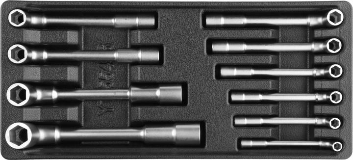 Wkład do szuflady narzędziowej YATO klucze fajkowe 10 szt. (YT-55456) - obraz 1