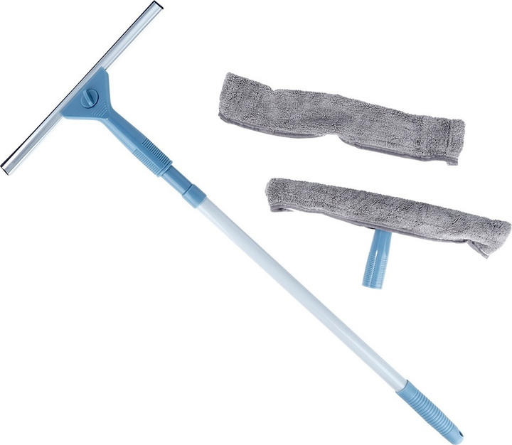 Mop do okien teleskopowy Ultra Clean ze ściągaczką 50-95 cm 4 elementy (8721037104999) - obraz 1