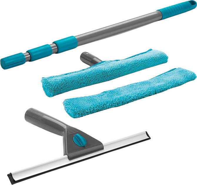 Телескопічна швабра для вікон Vilde зі скребком 57-128 см 4 елементи (5904316472085) - зображення 9