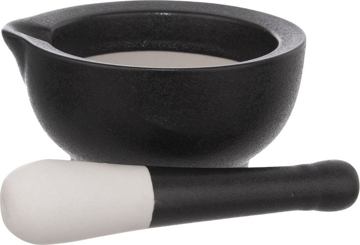 Ступка для спецій Orion Black Porcelain порцелянова чорна (131030) (8592381153380) - зображення 2