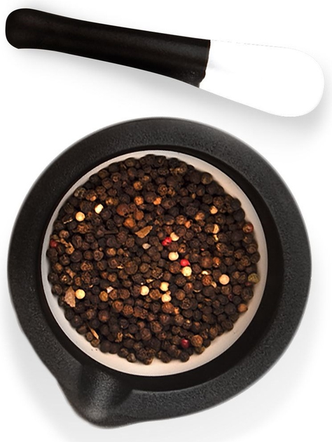Ступка для спецій Orion Black Porcelain порцелянова чорна (131030) (8592381153380) - зображення 3