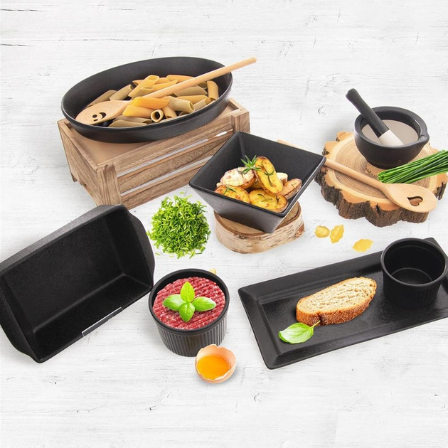 Ступка для спецій Orion Black Porcelain порцелянова чорна (131030) (8592381153380) - зображення 7