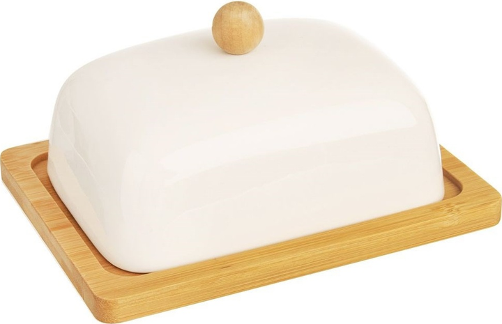 Маслянка Orion Whiteline порцелянова біла 16 x 13 x 8.5 см (8592381174347) - зображення 1