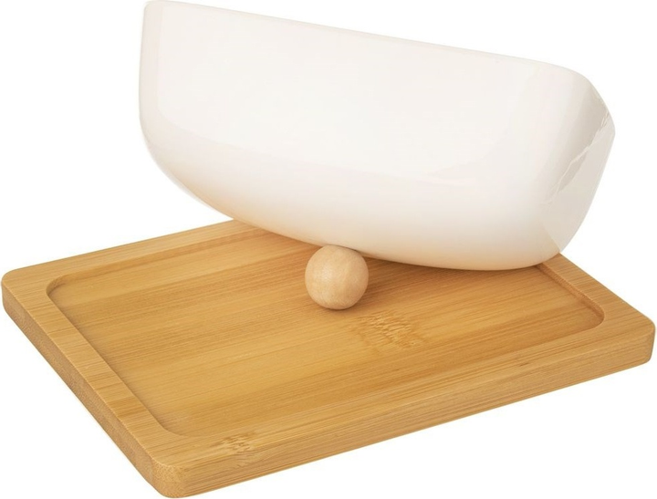 Маслянка Orion Whiteline порцелянова біла 16 x 13 x 8.5 см (8592381174347) - зображення 5