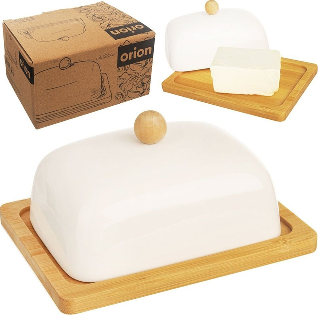 Маслянка Orion Whiteline порцелянова біла 16 x 13 x 8.5 см (8592381174347) - зображення 7