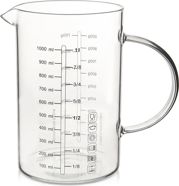 Кухонна мірка Orion скляна (120556) 1 л (8592381206529) - зображення 2