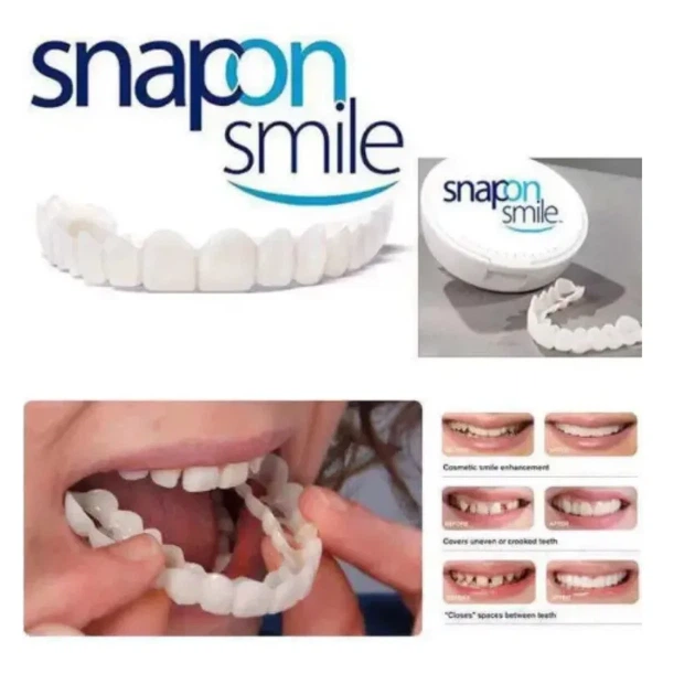 Вініри SnapOn Smile Veneers для зубів сніп він змайл 2 щелепи - зображення 3