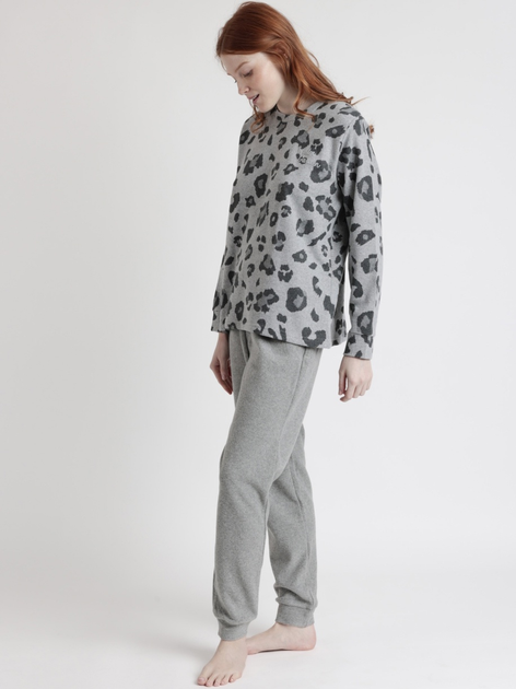 Piżama damska z długimi spodniami i długim rękawem Admas 56232 L Szara (8433623634468) - obraz 3