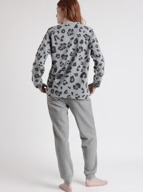 Piżama damska z długimi spodniami i długim rękawem Admas 56232 XL Szara (8433623634475) - obraz 2