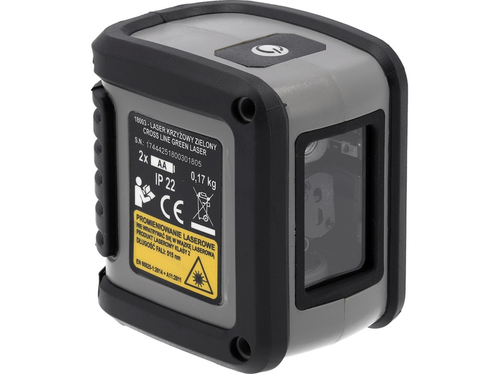 Poziomica laserowa samopoziomująca STHOR z krzyżową zieloną wiązką 10 m 1.5 V (18003_sth) - obraz 5
