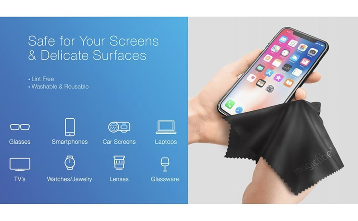 Микрофибра по уходу за экраном ноутбука iPhone iPad MacBook объективом фотоаппарата и линзами очков 2 шт - Фото 3 Микрофибра по уходу за экраном ноутбука iPhone iPad MacBook объективом фотоаппарата и линзами очков 2 шт - изображение 3