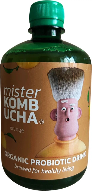 Набор безалкогольных напитков Mister Kombucha Классическая 500 мл х 2 шт + Апельсин 500 мл х 2 шт (4820178066273) - Фото 4 Набор безалкогольных напитков Mister Kombucha Классическая 500 мл х 2 шт + Апельсин 500 мл х 2 шт (4820178066273) - изображение 4