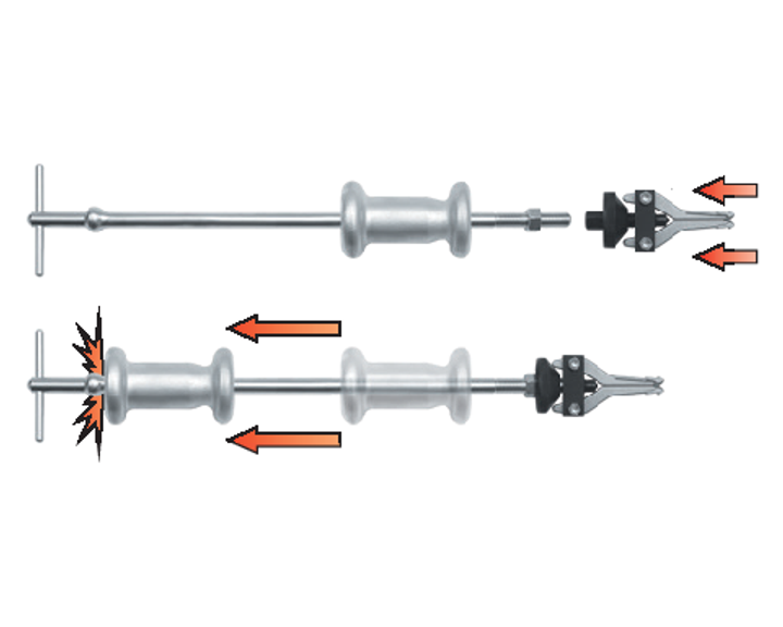 Zestaw ściągaczy łożysk YATO 5 szt (YT-2540) - obraz 5