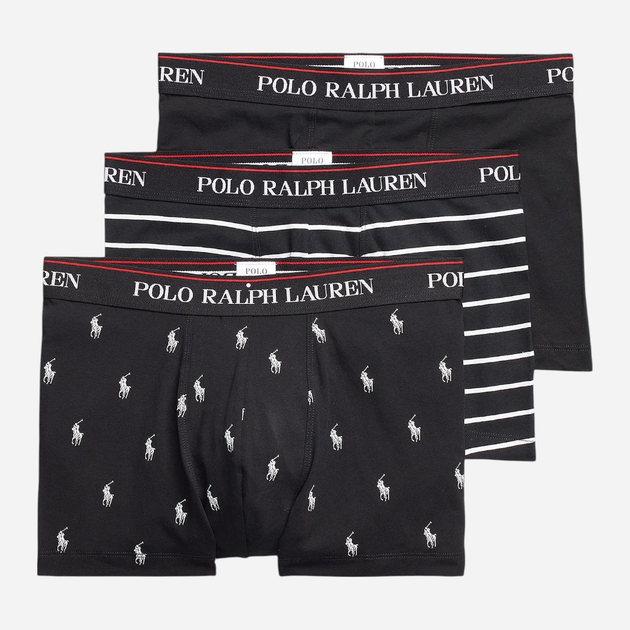 Набір трусів-боксерів чоловічих бавовняних Polo Ralph Lauren 714830299009 M 3 шт Чорний (3616419657307) - зображення 1