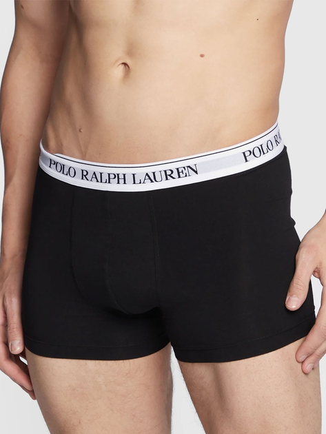 Набір трусів-боксерів чоловічих бавовняних Polo Ralph Lauren 714830299052 M 3 шт Чорний/Білий/Сірий (3616533066641) - зображення 2