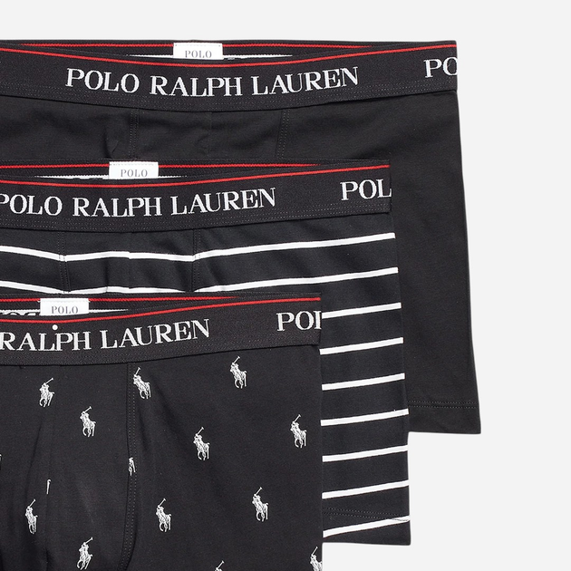 Набір трусів-боксерів чоловічих бавовняних Polo Ralph Lauren 714830299009 XL 3 шт Чорний (3616419657321) - зображення 5