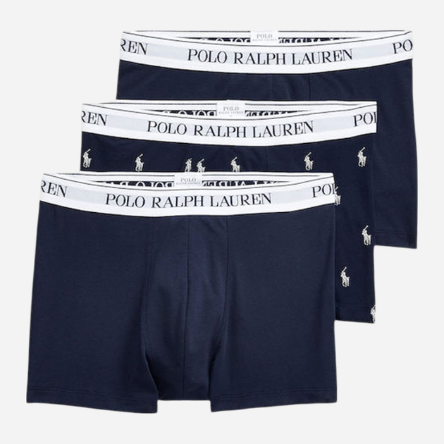 Набір трусів-боксерів чоловічих бавовняних Polo Ralph Lauren 714830299058 S 3 шт Темно-синій (3616538408187) - зображення 1