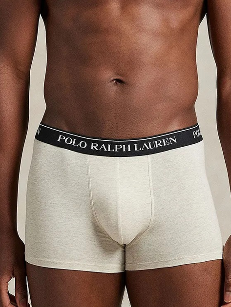 Набір трусів-боксерів чоловічих бавовняних Polo Ralph Lauren 714830299177 2XL 3 шт Чорний/Білий/Синій (3616853768690) - зображення 2