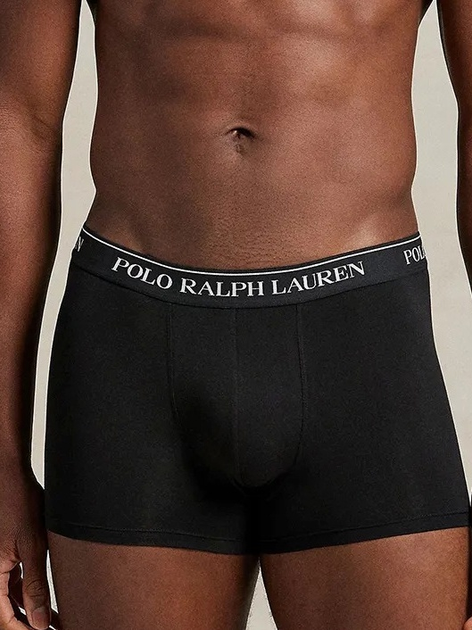 Набір трусів-боксерів чоловічих бавовняних Polo Ralph Lauren 714830299177 M 3 шт Чорний/Білий/Синій (3616853764944) - зображення 5