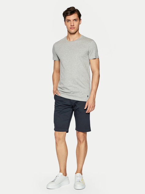 Набір футболок натільних чоловічих великих розмірів бавовняних Polo Ralph Lauren 714830304002 XL 3 шт Чорний/Білий/Сірий (3616419658779) - зображення 4