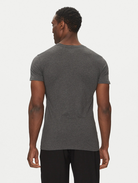 Набір футболок натільних чоловічих великих розмірів бавовняних Polo Ralph Lauren 714830304036 XL 3 шт Сірий/Білий/Синій (3616852759439) - зображення 3