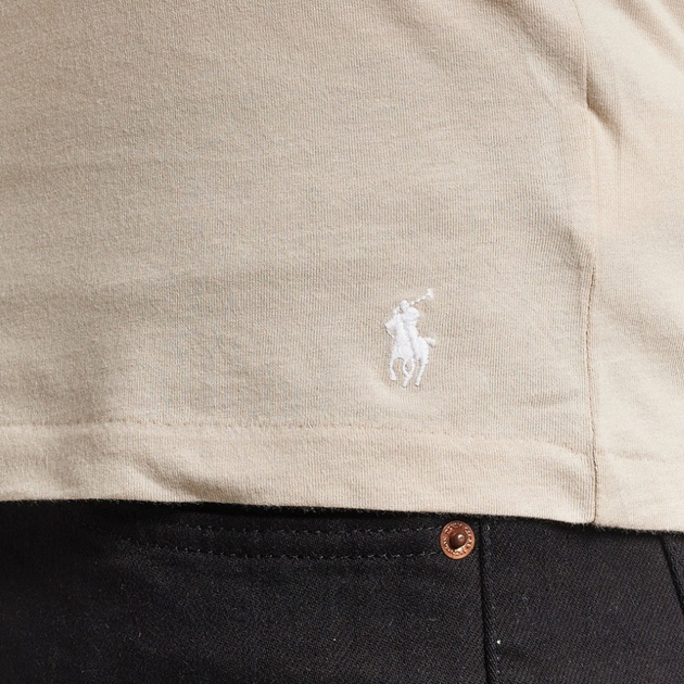 Набір футболок натільних чоловічих бавовняних Polo Ralph Lauren 714830304037 M 3 шт Чорний/Сірий/Бежевий (3616852981663) - зображення 5