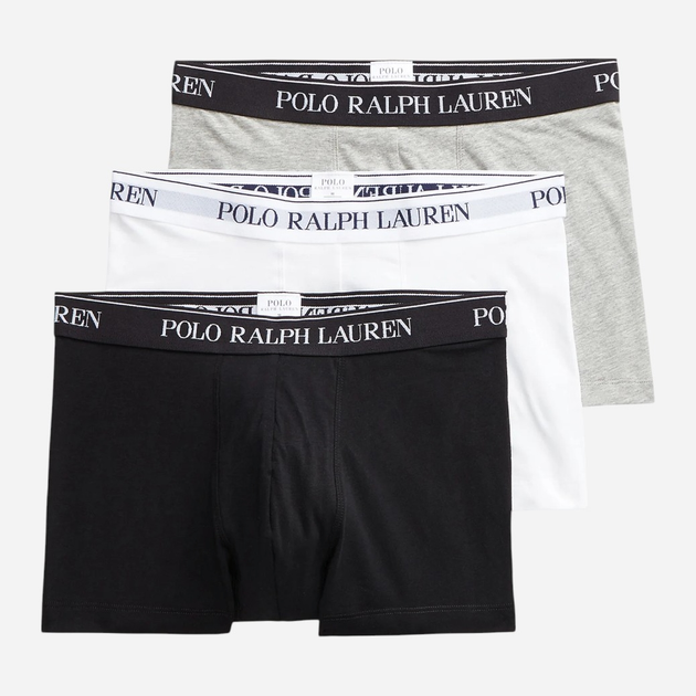 Zestaw majtek męskich typu bokserki Polo Ralph Lauren 714835885003 L 3 szt Czarny/Biały/Szary (3616531384563) - obraz 1