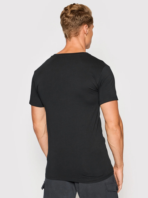 Набір футболок натільних чоловічих великих розмірів бавовняних Polo Ralph Lauren 714835960001 XL 2 шт Чорний (3616531384990) - зображення 3