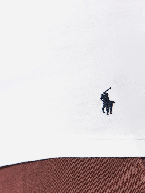 Набір футболок натільних чоловічих бавовняних Polo Ralph Lauren 714835960002 M 2 шт Білий (3616531385027) - зображення 4