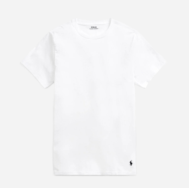 Набір футболок натільних чоловічих бавовняних Polo Ralph Lauren 714835960002 M 2 шт Білий (3616531385027) - зображення 6