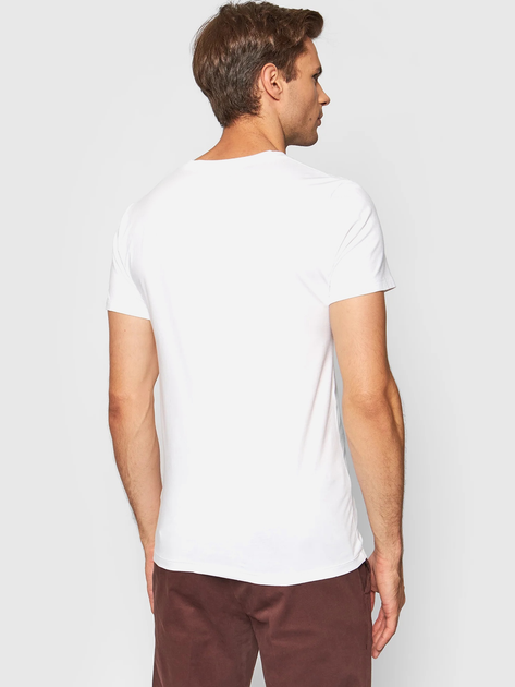 Набір футболок натільних чоловічих великих розмірів бавовняних Polo Ralph Lauren 714835960002 2XL 2 шт Білий (3616531385058) - зображення 3