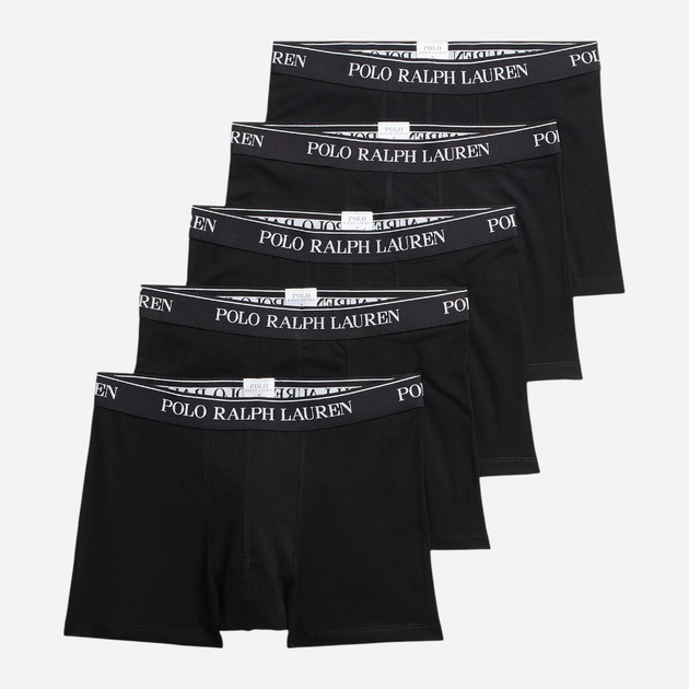 Набір трусів-боксерів чоловічих бавовняних Polo Ralph Lauren 714864292001 2XL 5 шт Чорний (3616533114557) - зображення 1