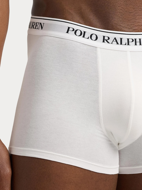 Набір трусів-боксерів чоловічих бавовняних Polo Ralph Lauren 714864292017 S 5 шт Чорний/Білий/Сірий (3616853149772) - зображення 7