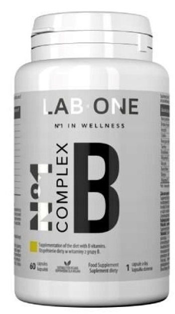 Suplement diety Lab One N°1 Complex B cholina inozytol B3 60 szt (5906630600069) - obraz 1