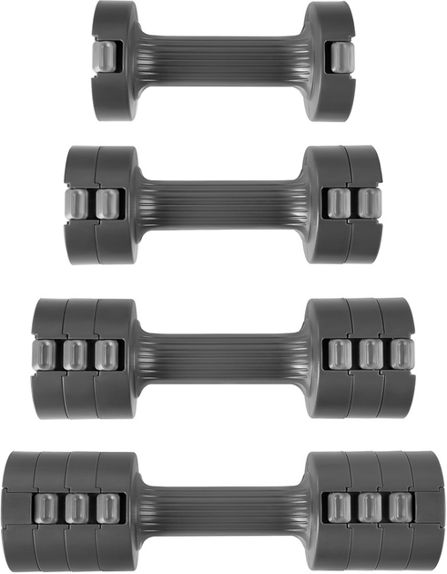 Набір регульованих гантелей Spokey MULTIBELL 2 х 2.5 кг (5905339441959) - зображення 4