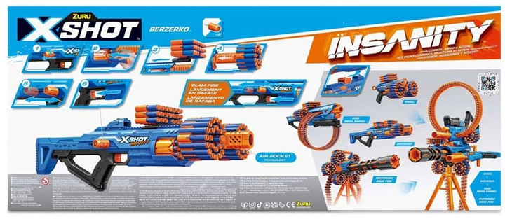 Pistolet Zuru X-SHOT Insanity-Berzerko 48 strzałów (36610R) - obraz 7