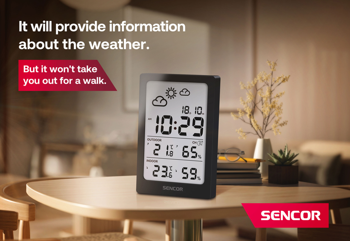 Stacja pogody Sencor SWS 2300 B Czarna (SWS2300B) - obraz 5