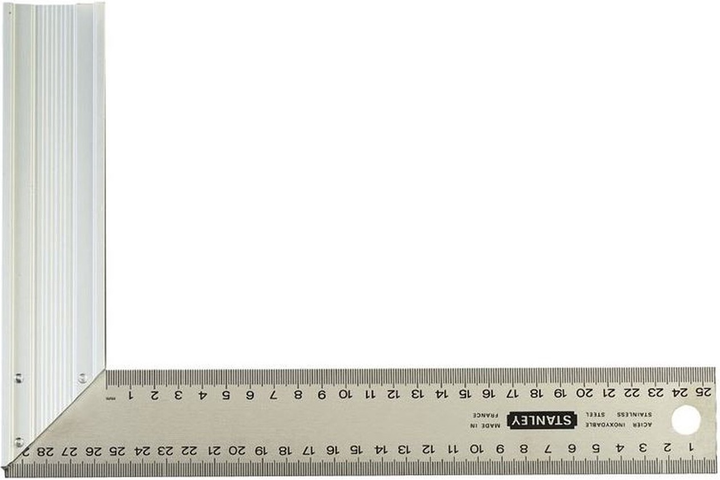 Kątownik stalowy Stanley z podziałką 200 x 305 mm (1-45-686) - obraz 1