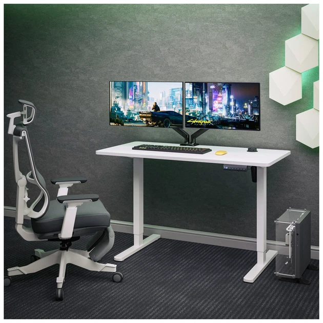 Компьютерный стол Mealux PowerDesk Energy White з електрорегулюванням висоти (EVO-201 Energy W/W) - изображение 4