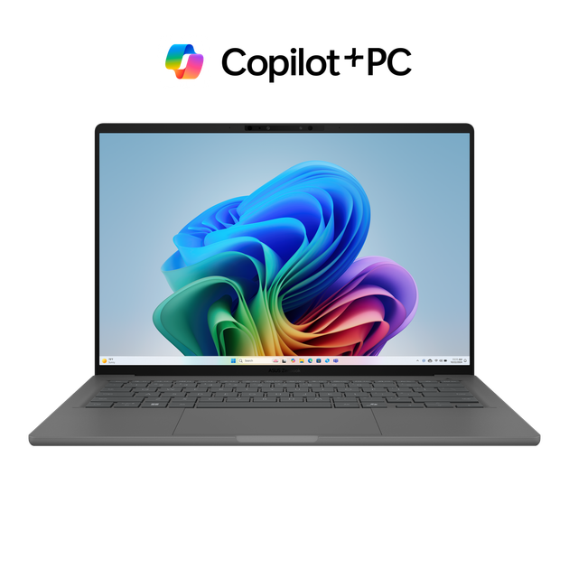 Ноутбук ASUS Zenbook A14 UX3407RA Snapdragon® X Elite X1E 78 100 до 3, 4 ГГц, 14'', WUXGA, OLED, 16 ГБ LPDDR5X, 1 ТБ SSD, графический Qualcomm® Adreno™, Windows 11 Pro, Iceland Gray - изображение 4