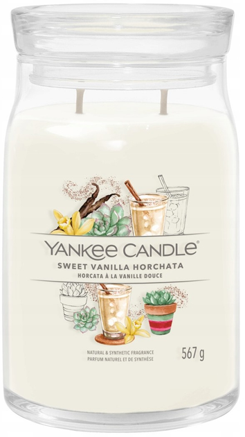 Świeca zapachowa Yankee Candle Sweet Vanilla Horchata 567 g (5038581158747) - obraz 1