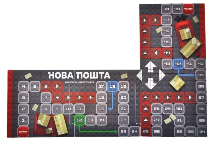 Конструктор блочный qbee Новая почта 129 деталей - изображение 3